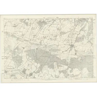 1873 Map of Sussex XXXIV, 1880 Print