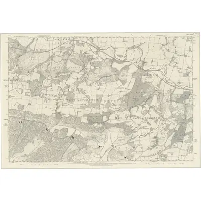 1874 Map of Sussex XXXV, 1880 Print