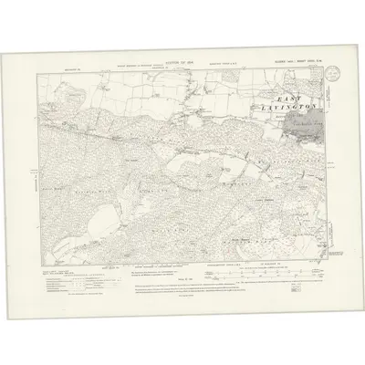 1910 Map of Sussex XXXV.SW, 1939 Print