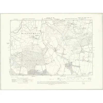 1909 Map of Sussex XXXVI.SE, 1912 Print