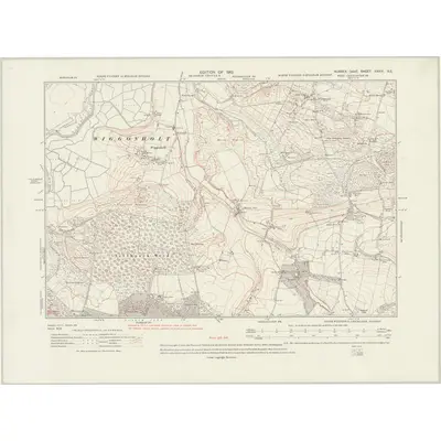 1909 Map of Sussex XXXVI.SE, 1924 Print