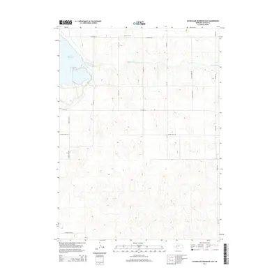 2014 Map of Sutherland Reservoir East, 2014 Print