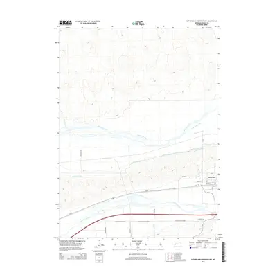 2014 Map of Sutherland Reservoir NW, 2014 Print