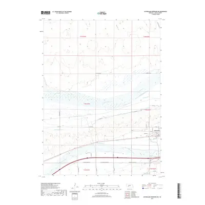 2017 Map of Sutherland Reservoir NW, 2017 Print
