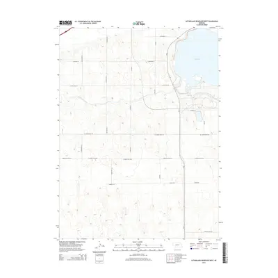 2014 Map of Sutherland Reservoir West, 2014 Print