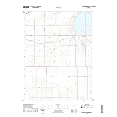 2017 Map of Sutherland Reservoir West, 2017 Print