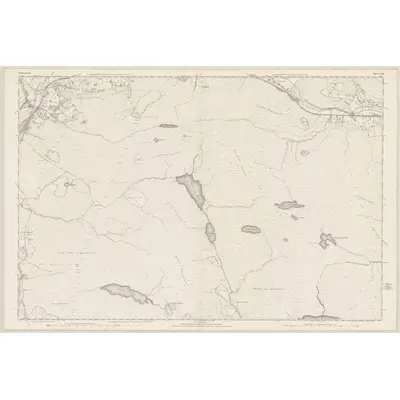 1874 Map of Sutherland, Sheet CIII, 1879 Print