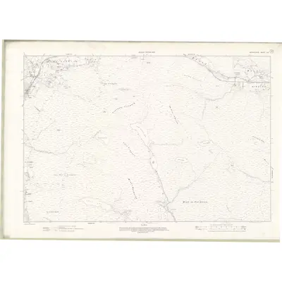 1903 Map of Sutherland Sheet CIII, 1907 Print