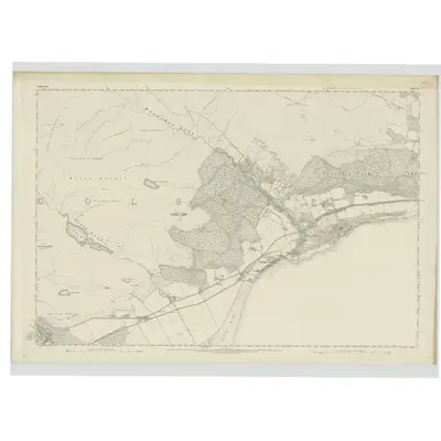 1873 Map of Sutherland, Sheet CV, 1879 Print