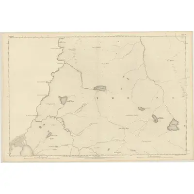 1874 Map of Sutherland, Sheet IV, 1878 Print