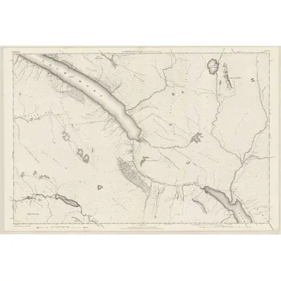 1873 Map of Sutherland, Sheet LI, 1878 Print