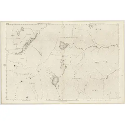 1873 Map of Sutherland, Sheet LII, 1878 Print