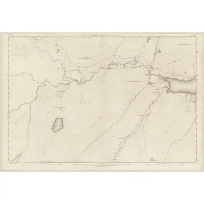 1873 Map of Sutherland, Sheet LIII, 1878 Print