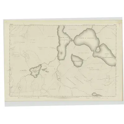 1873 Map of Sutherland, Sheet LV, 1878 Print