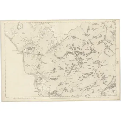 1875 Map of Sutherland, Sheet LVIII, 1878 Print