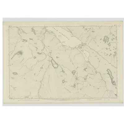 1875 Map of Sutherland, Sheet LX, 1878 Print
