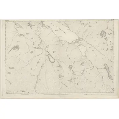 1875 Map of Sutherland, Sheet LX, 1878 Print