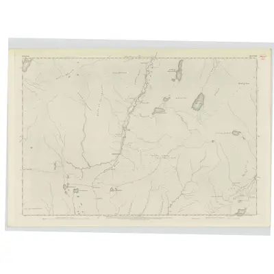 1873 Map of Sutherland, Sheet LXIII, 1878 Print