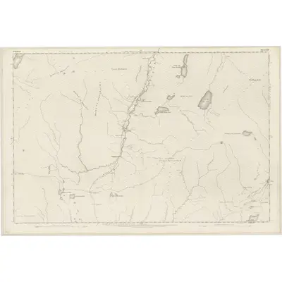 1873 Map of Sutherland, Sheet LXIII, 1878 Print