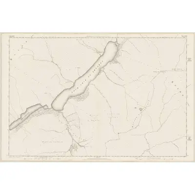 1873 Map of Sutherland, Sheet LXIV, 1879 Print