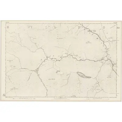 1871 Map of Sutherland, Sheet LXVI, 1879 Print