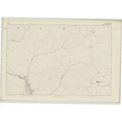 1871 Map of Sutherland, Sheet LXVII, 1877 Print