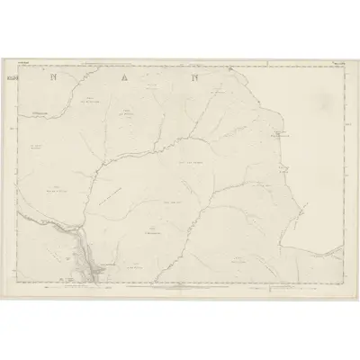 1871 Map of Sutherland, Sheet LXVII, 1878 Print