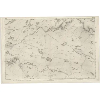 1875 Map of Sutherland, Sheet LXX, 1878 Print