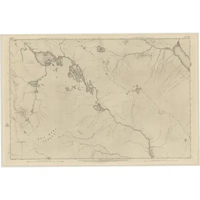 1873 Map of Sutherland, Sheet LXXII, 1879 Print