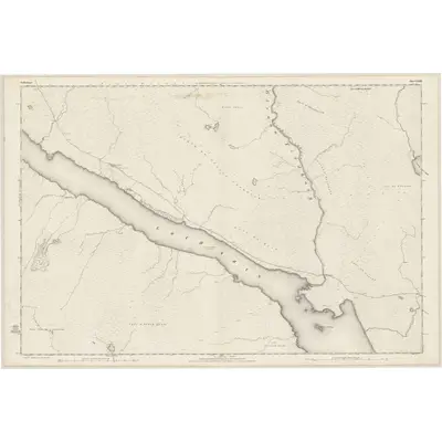 1873 Map of Sutherland, Sheet LXXIII, 1879 Print