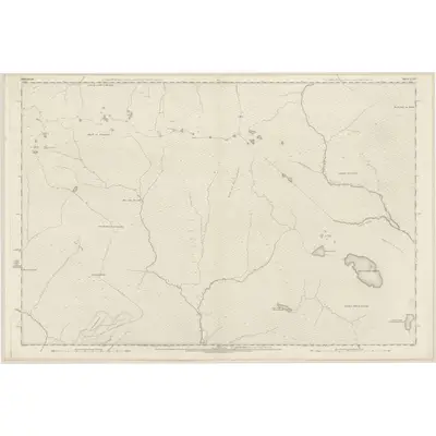 1873 Map of Sutherland, Sheet LXXV, 1879 Print