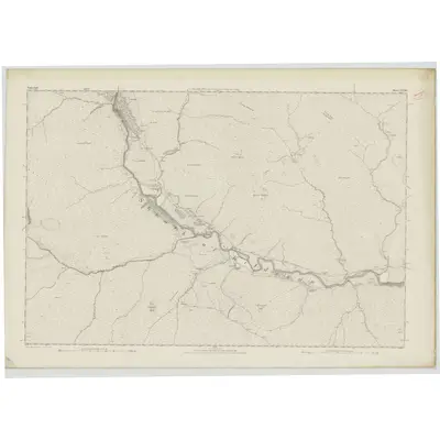 1871 Map of Sutherland, Sheet LXXVIII, 1878 Print