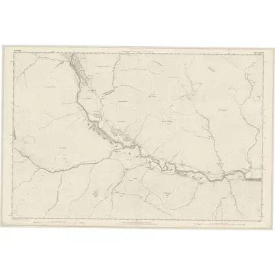 1871 Map of Sutherland, Sheet LXXVIII, 1878 Print