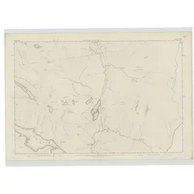 1875 Map of Sutherland, Sheet LXXXII, 1878 Print