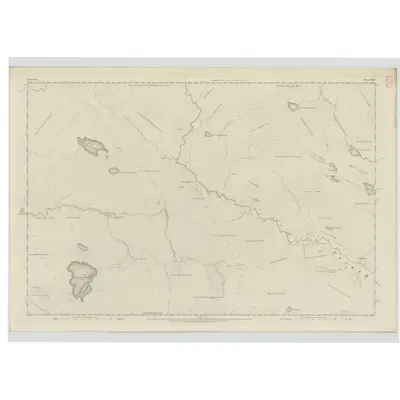 1873 Map of Sutherland, Sheet LXXXVI, 1879 Print