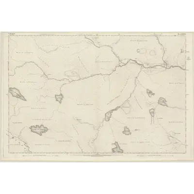 1872 Map of Sutherland, Sheet LXXXVII, 1879 Print
