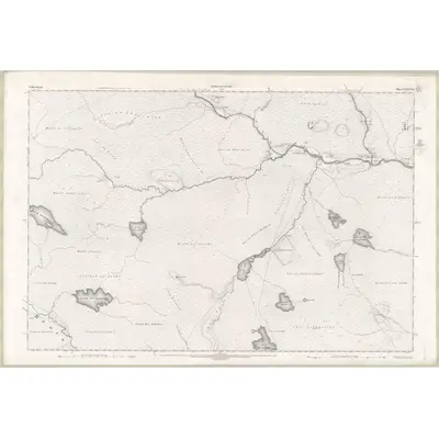 1904 Map of Sutherland Sheet LXXXVII, 1907 Print