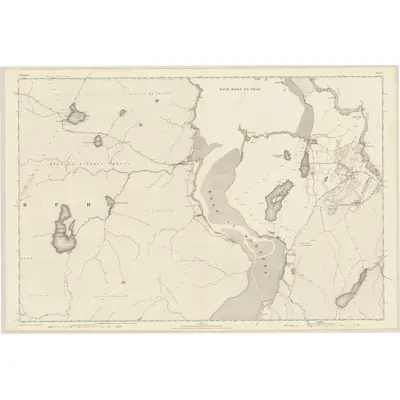 1874 Map of Sutherland, Sheet V, 1878 Print