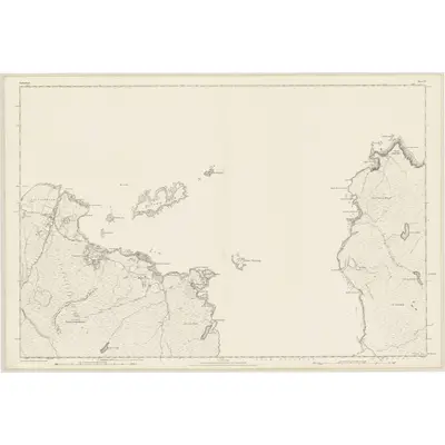 1874 Map of Sutherland, Sheet VI, 1878 Print