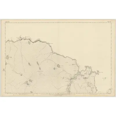1874 Map of Sutherland, Sheet VII, 1878 Print
