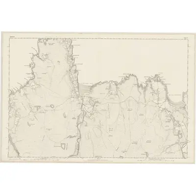 1873 Map of Sutherland, Sheet X, 1878 Print