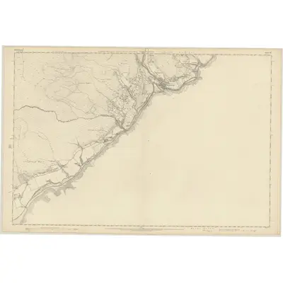 1871 Map of Sutherland, Sheet XC, 1879 Print
