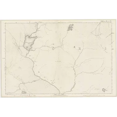 1873 Map of Sutherland, Sheet XCII, 1879 Print