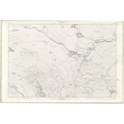 1904 Map of Sutherland Sheet XCVI, 1907 Print