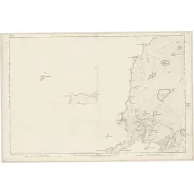 1875 Map of Sutherland, Sheet XII (with inset IVA), 1878 Print