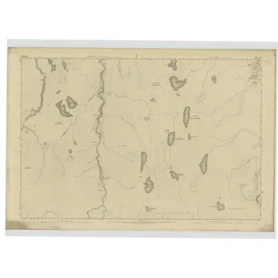 1873 Map of Sutherland, Sheet XIX, 1878 Print