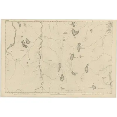 1873 Map of Sutherland, Sheet XIX, 1878 Print