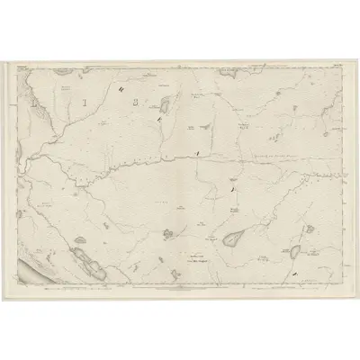 1875 Map of Sutherland, Sheet XLI, 1878 Print