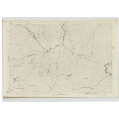 1873 Map of Sutherland, Sheet XLII, 1878 Print