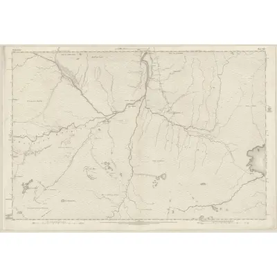 1873 Map of Sutherland, Sheet XLII, 1878 Print